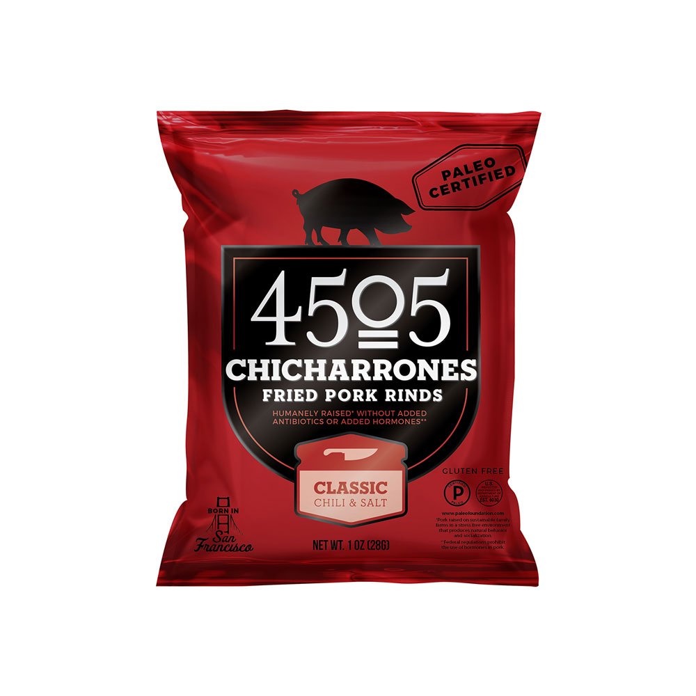 Epic Artisanal Pork Rinds, Sea Salt & Pepper, 2.5 ounce, 4
