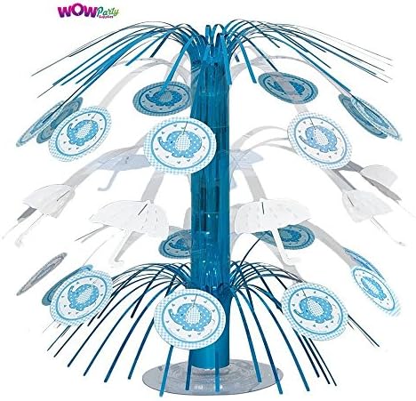 WOW Blue Elephant Baby Shower Table Decoration