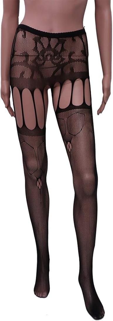 meia arrastão transparente