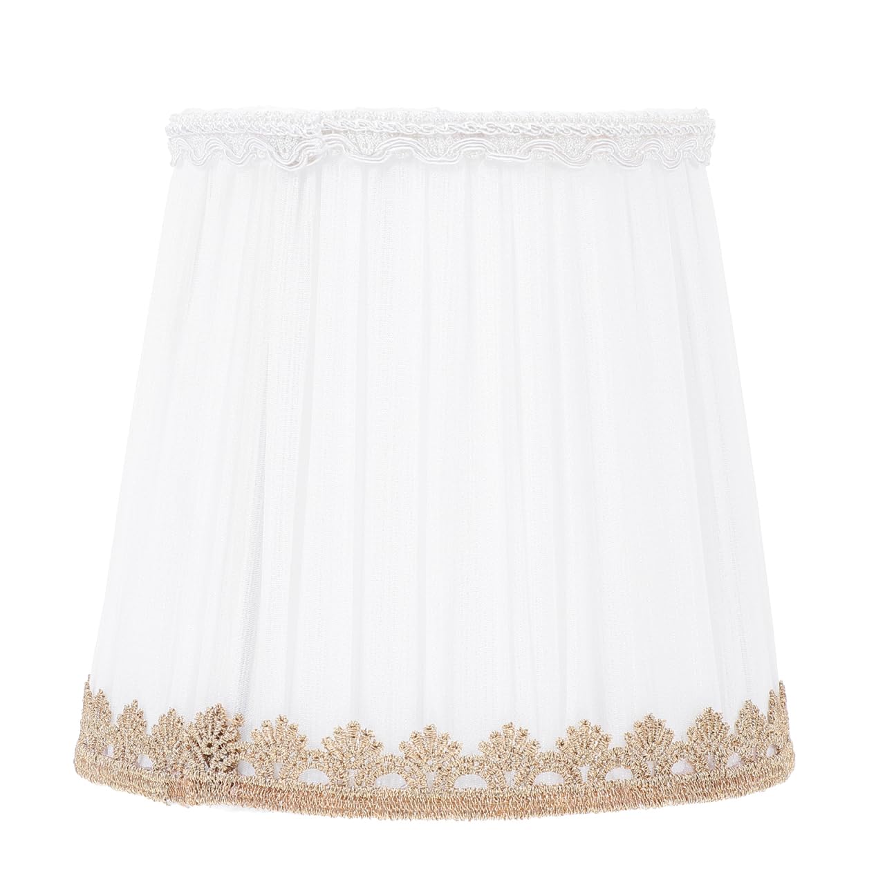 ORFOFE Cloth Lampshade 6X5.5 Inch Beige Fabric Light Shade for Home Ceiling Lamp E14 Screw Base Decorative Cover for Living Room Bedroom Study
