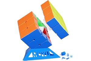 Moyu RS3M 2021 Magnetic Speed Cube Maglev Version(Upgraded), Speed Cube 3x3 Sticker-Less Quieter Turning, Magic Cube 60pcs Magnets on Axes&Corners Steady Turning, Gift for Speed Cuber