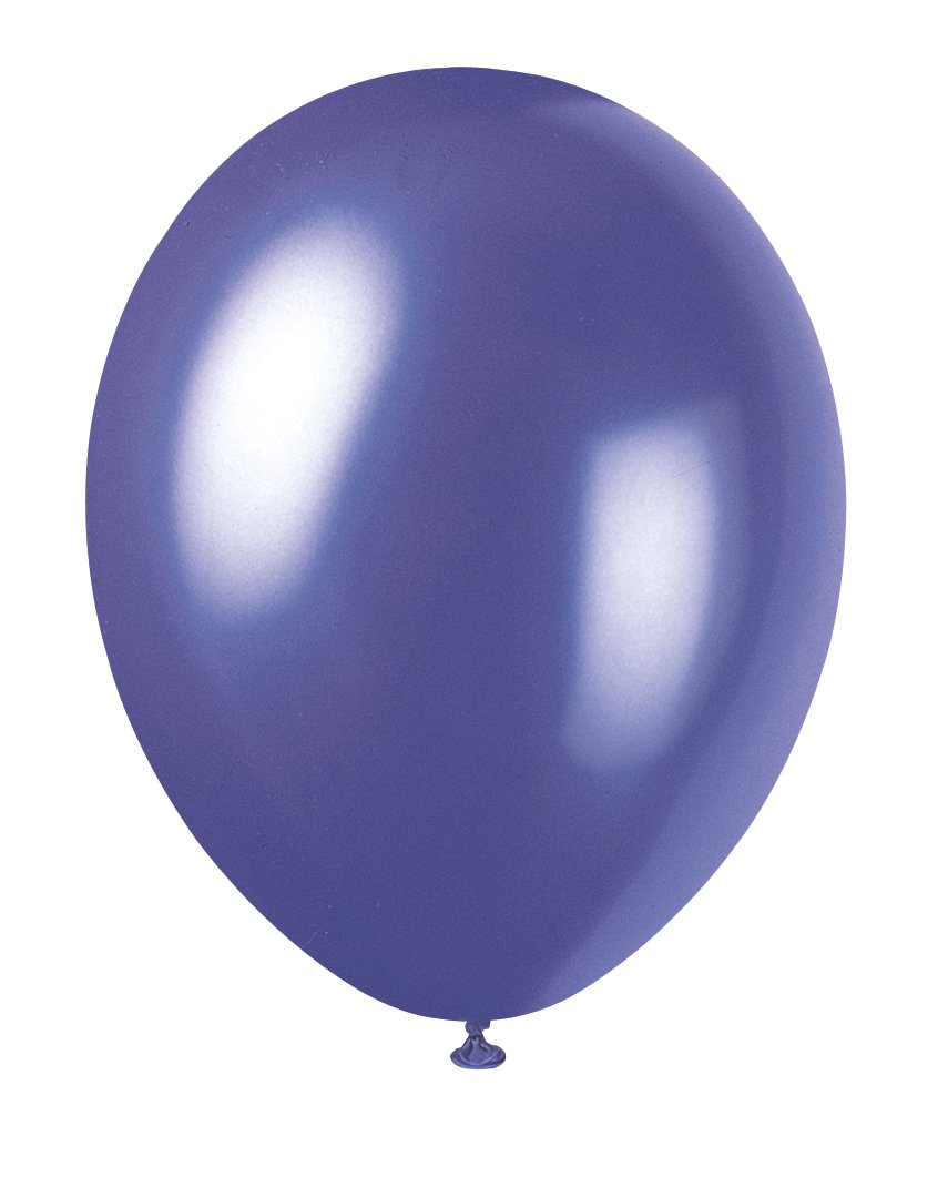 Premium Electric Purple Pearlized Balloons (30cm) Pack of 8 - Elegant Party Decorations