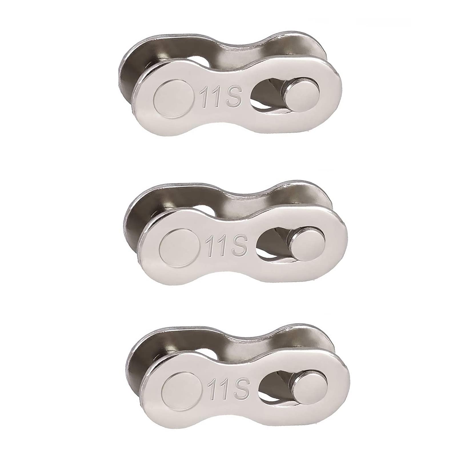 11 Speed Chain,3 Pair Bike Missing Link Bicycle Chain Link Connector Quick Link for 11 Speed Bike Chains Silver