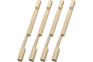Amyhill 4 Pack Beehive Entrance Reducer 10 Frame Wooden Hive Entrance Reducer for 10 Frame Beehive, Beekeeping Supplies, Keep Out Robbers Mice Moths, Keep Warm and Ventilated