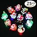 BUDI 25-Pcs Christmas Gifts Light Up Toys LED Finger Lights Rings Party Favors Lights for Kids and Adults Assorted Styles Xmas Stocking Stuffers