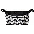 Skip Hop Universal Stroller Organizer, Grab & Go (Black & White Chevron)