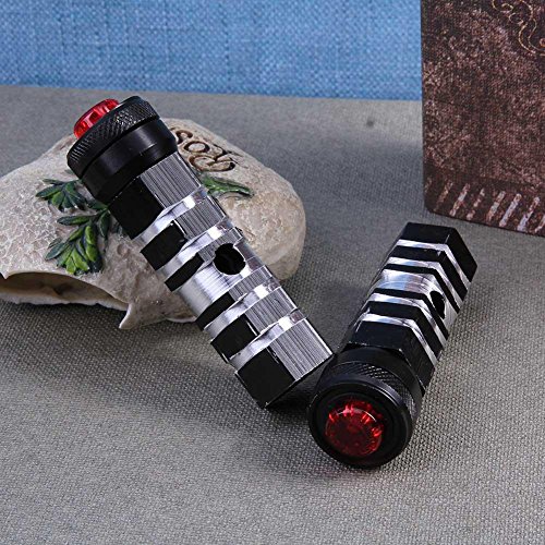Domybest LED Safety Light MTB Bike Bicycle Pedal Front Rear Axle Foot Pegs Footrest - Thumbnail 2