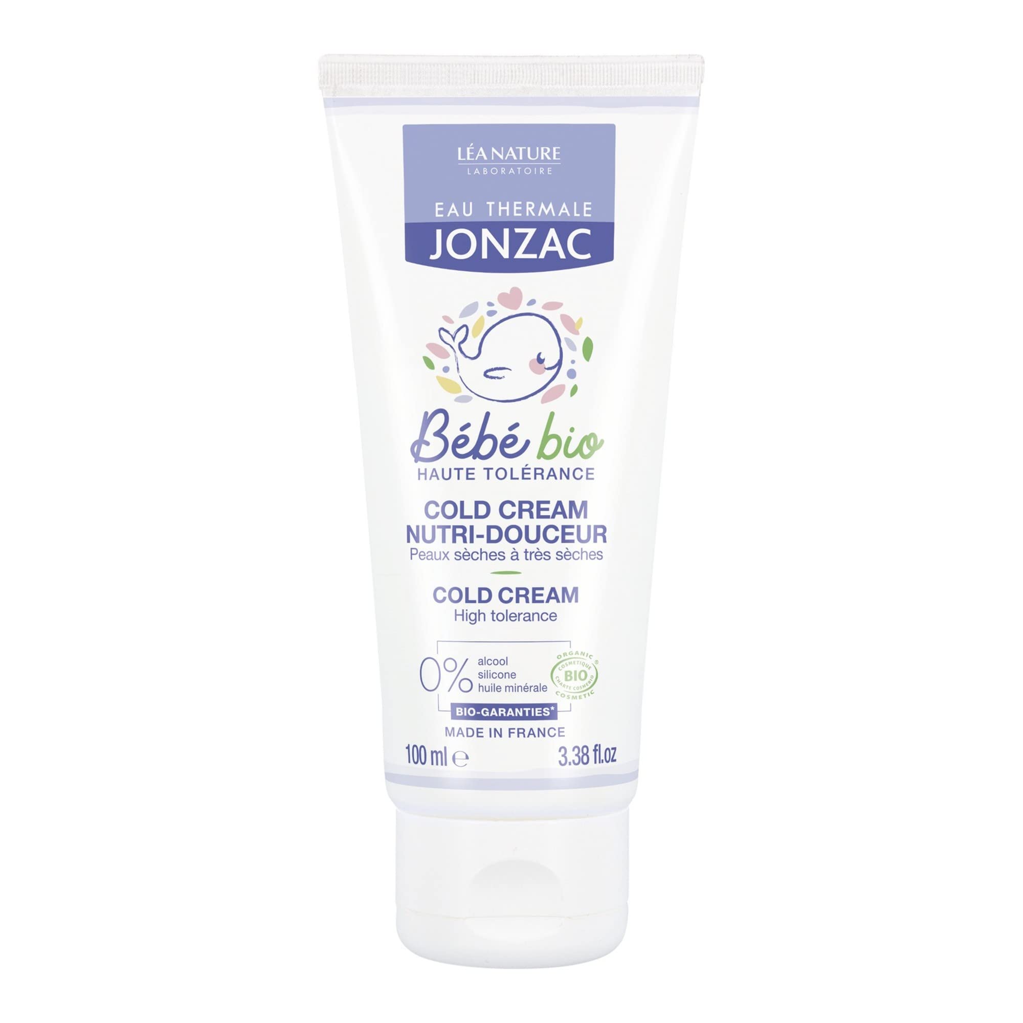 Eau Thermale Jonzac Organic Cosmetic Baby Care Nutri-Gentle Cold Cream, 100 ml