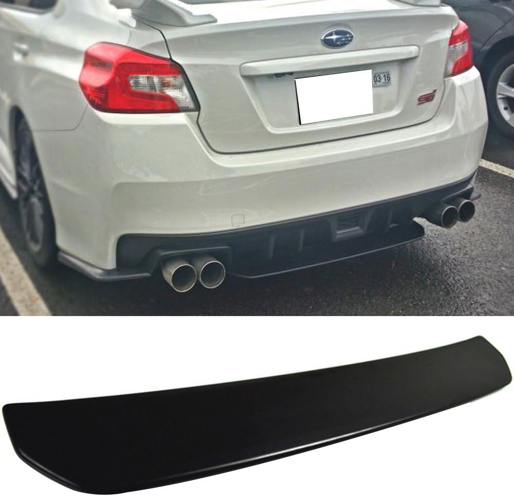 16 17 Rear Bumper Diffuser Compatible With 15 18 Subaru Wrx Sti Style Unpainted Raw Material Black Abs Splitter Valance Underbody Bumper Fascia Add On By Ikon Motorsports Exterior Accessories Spoilers Wings