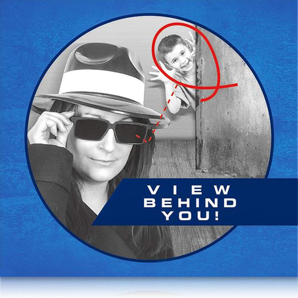 ArtCreativity Spy Glasses for Kids (Set of 3) See Behind You Sunglasses with Rear View Mirrors - Fun Party Favors, Detective Gadgets, Secret Agent Costume Props, Gift Idea for Boys and Girls Blue