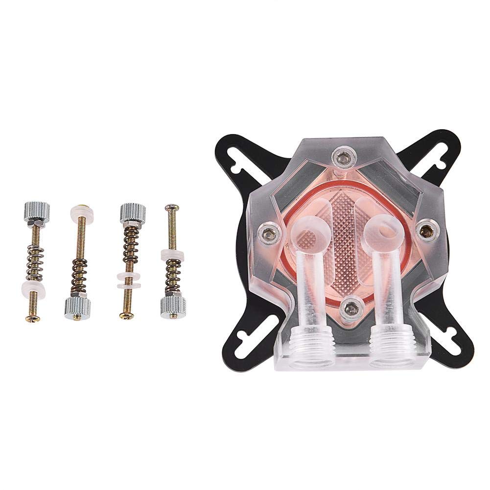 Universal GPU Water Cooling Block with 40MM Copper Base - Anti-Oxidization Technology for Computer PC