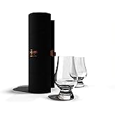 GLENCAIRN Whiskey Glass, Gift Set of 2 in Travel Case