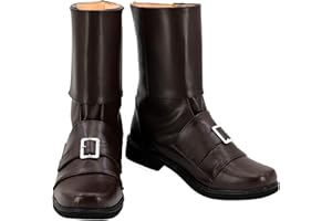 Allten Mens Womens Star Leather Boots Shoes Halloween Cosplay Costume