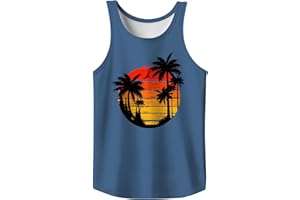 WANGSTAR Mens Tank Tops Summer Sleeveless Shirts Beach Graphic Tank Tops Men 4th of July Tank Top Cut Off Patriotic Shirts