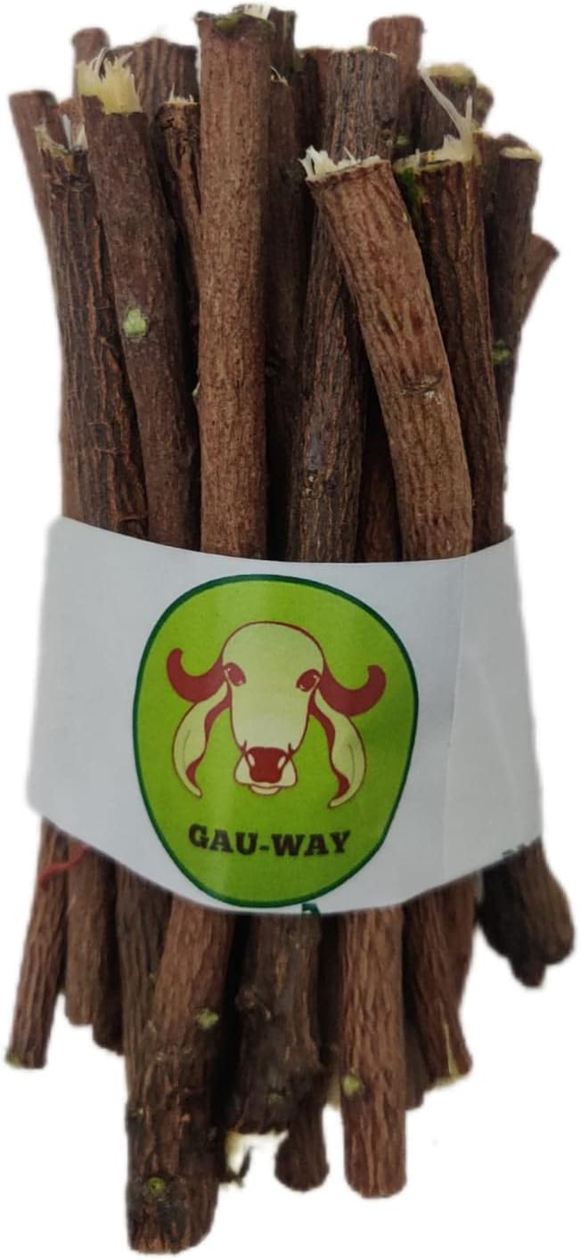 GAU-WAY Neem Chew Sticks - Ayurvedic Organic Toothbrush for Dental Care
