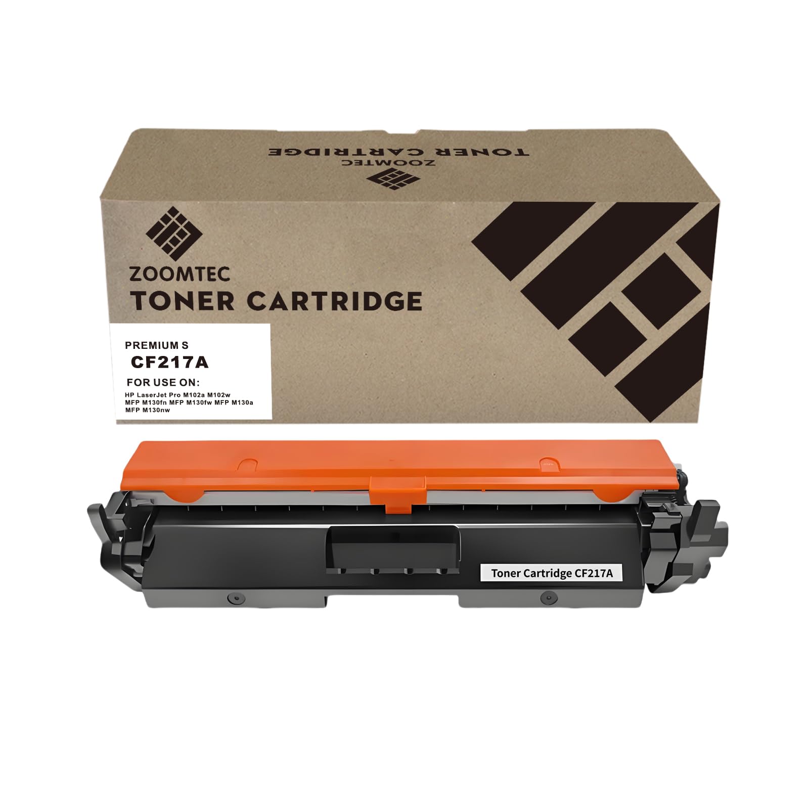 ZOOMTEC Compatible 17A CF217A Black Toner Cartridges Work for HP M102a M102w MFP 130fw M130a 130fn 130nw Printer (With Chip, 1 Pack)
