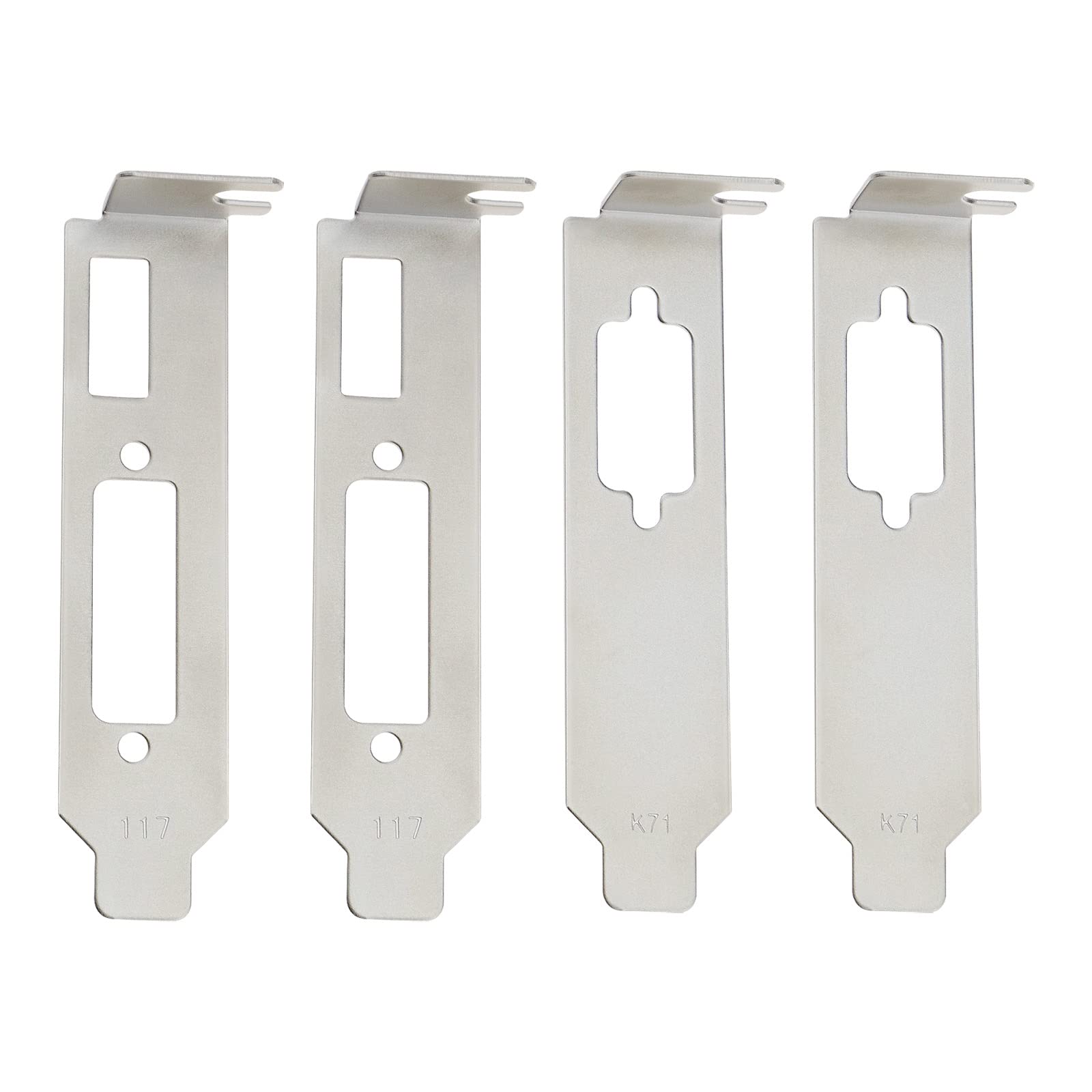 SG Store 4PCS Low Profile Bracket for HDMI DVI VGA Video Graphics Card Half Height Bracket Computer Case Components (2PCS HDMI DVI & 2PCS VGA)