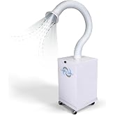 Extract-All Salon Fume Extractor and Source Capture Salon Air Purifier for Toxic Fumes &amp; 3-Stage Filtration, Dust Collector &amp; Air Filtration for Salons, Spas, Craft Workshops (SPA1, White)