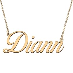 HUAN XUN Customized Custom Simple Any Name Necklace