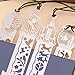 JoyTong Metal Bookmarks Ruler Set for Kids Women Girls Drawing - Book Marker Stencils Drafting Supplies
