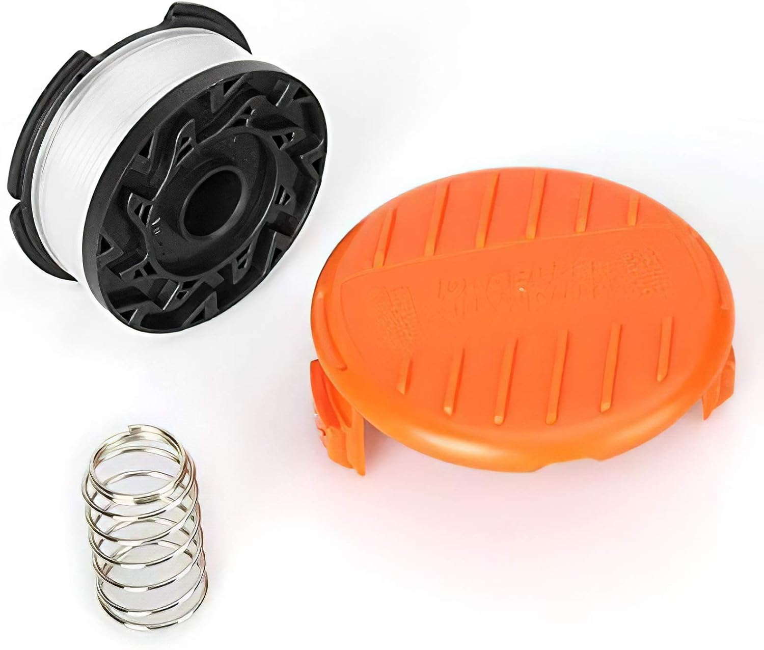 Eventronic Line String Trimmer Replacement Spool, 30ft 0.065" Autofeed Replacement Spools Compatible with Black+Decker String Trimmers (8-Line Spool + 1 Cap+1 Spring) : Garden & Outdoor