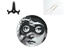 Beccalame Decorative Plates Handmade Ceramic Ornament for Home&Office Wall Decors (with Hanger) (F2)