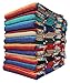 El Paso Designs Traditional Mexican Blanket | Artisanal Boho Blanket | Authentic Hand Woven Serape Perfect for Camping, Yoga, Beach, Picnic or Home Decor | (Terracotta)