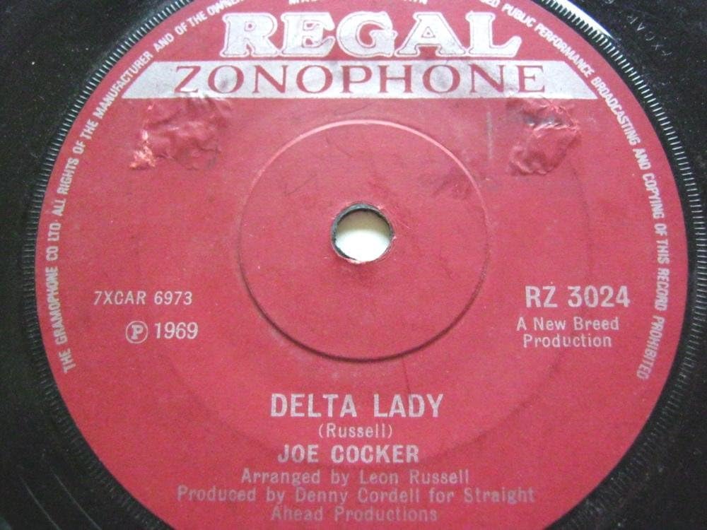 Joe Cocker Delta Lady She S So Good To Me 7 Regal Zonophone Rz3024 Vg 1969 There Is Sticker Mark On Side One Label Amazon Co Uk Music amazon co uk