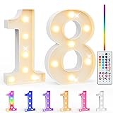 Pooqla 18th Birthday Decorations for Girls Boys, 35