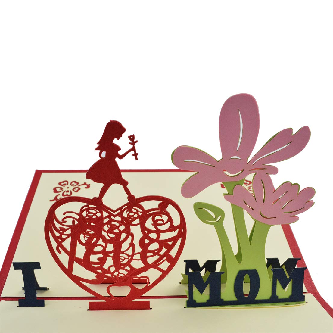 Tongcloud Mother’s Day Cards, 3D cards with Envelope Sticker for Mother\'s Day,Mother’s Gifts Special Event Greetings from Son, Daughter