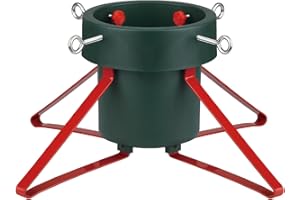 LJIE-House Christmas Tree Stand for Real Tree Christmas Tree Stand Base Holder up to 6FT Sleek Trees Stable for Xmas Tree Decor