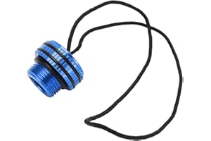 LONGZHUO Scuba Diving Tank Valve Dust Plug Cap Protector Cover Dive DIN Tank Cover with Cord (blue)