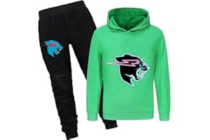 Lightning Cat Jogging Suit Youtuber Boys Athletic Tracksuit Pullover Hoodie&Pants 2 Pcs Sweatsuit for 4-13 Years