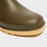 Dunlop Dull Unisex Full Knee Waterproof Rain Boots Green Crepe PVC Wellies EU34 view 5