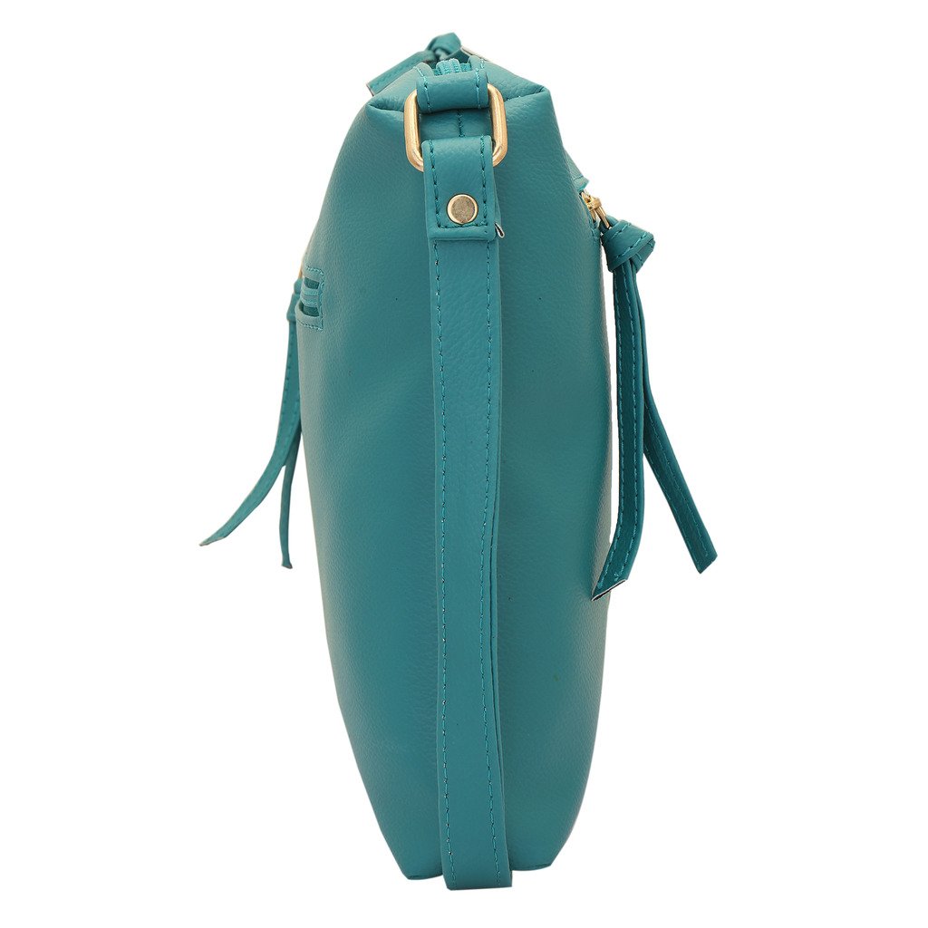 lapis o lupo women's sling bag (llsl0015tq,turquoise)