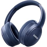 RUNOLIM Active Noise Cancelling Headphones, Wireless Bluetooth Over Ear (Blue)
