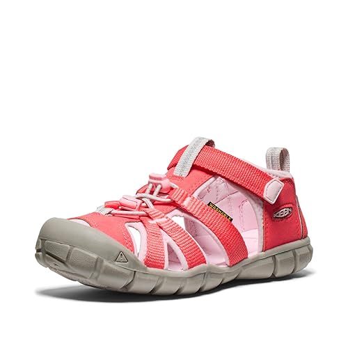 KEEN Seacamp 2 CNX Closed Toe Sandals, Dubarry/Giggle Pink, 3 US Unisex Big Kid
