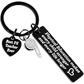 AHAETH Pe Teacher Appreciation Gifts Keychain For Women Men Male From Student Pe Whistle Charm Keyring Thank You Gym Teachers Best P E Coach Pe Keychain