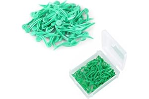WINDPLUSYA Windplus Dental Wedges, 400pcs Dental Plastic Wedge Disposable Fixing Wedge with Hole, Dental Sectional Matrix Wedges, Dental Add-on Wedges, Teeth Interproximal Wedges. (Green S)