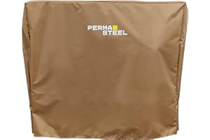 Permasteel Universal Cooler Cover for 80-Qt Cooler Cart, Patio Cooler | Heavy Duty, Weatherproof, Water-Resistant, UV-Resistant Cover for Outdoor, Outside, Backyard, Deck, Patio, Tan