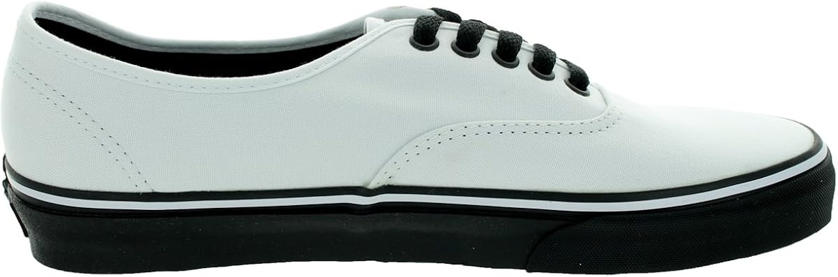 vans authentic white black sole
