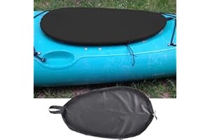 XL138.5x70cm/54x27inch Kayak Cockpit Cover 420D Waterproof Blocking Kayak Cover for Boats Cockpit Canoe Protector Black