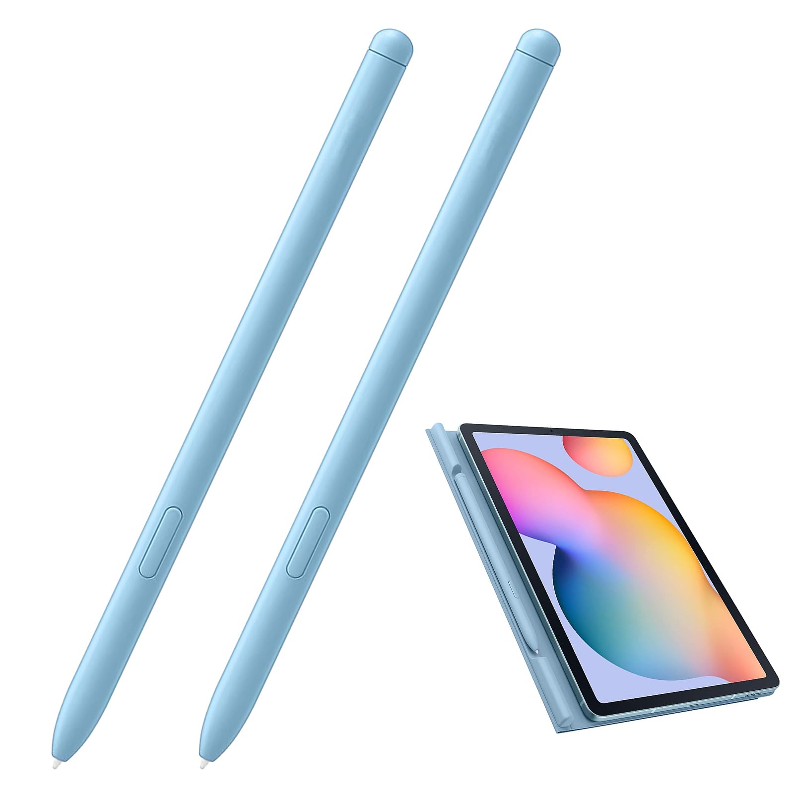 Photo 1 of 2 Pack Galaxy Tab S6 Lite Pen Replacement for Samsung Galaxy Tab S6 Lite S Pen Stylus Pen Replacement, Angora Blue