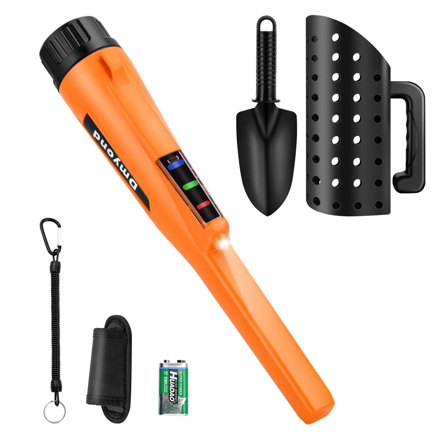 Photo 1 of ***SEE NOTES***
Dmyond Metal Detector Pinpointer & Accessories - IP68 Full Waterproof Handheld Pin Pointer Wand with 3 Modes - Includes Sand Sifter Scoop and Shovel for Beach Digging, Treasure Hunting