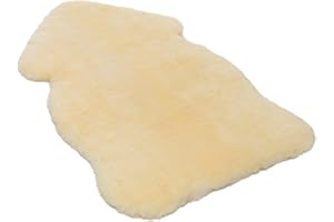 WERNER CHRIST BABY sheepskin BABYSWEET - cuddly, medical baby fur, ideal for baby carriages, as a crawling mat or baby rug. Length +/- 85cm, color natural gold-yellow