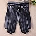 Men's Texting Touchscreen Winter Warm Sheepskin Leather Daily Dress Driving Gloves Wool/Cashmere Blend Cuff (8, Black (Cashmere&Woo Blend Lining))