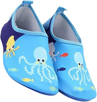 Amazon Ledmomo 1ペア ウォーターシューズ キッズ マリンシューズ ビーチシューズ スイミングシューズ ビーチサンダル 水遊び アウトドア 軽量 通気 速乾 水陸両用 子供 ブルーサイズ34 35 Ledmomo ドライスーツ