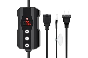 LURMMUE Dimming Thermostat, PID Temperature Controller with Memory Function, Reptile Thermostat for Reptile Heat lamp, Specifically Designed for Light Heat Bulbs & Heaters for Terrariums