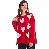 Mud Pie womens Mud Pie Women's Valentine Sparkle Sweatshirt