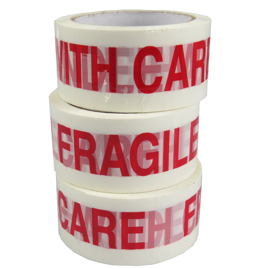 Triplast 48 mm x 66 m Handle with Care Printed Low Noise Parcel Packing Tape (Pack of 24)